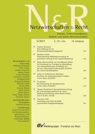  Netzwirtschaften und Recht (N&R)