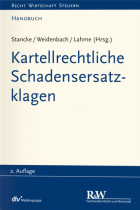 Kartellrechtliche Schadensersatzklagen