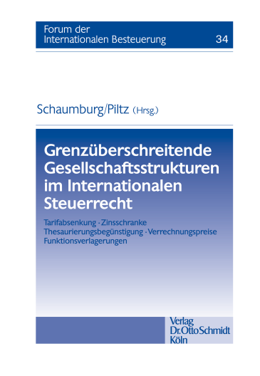  Grenzüberschreitende Gesellschaftsstrukturen im Internationalen Steuerrecht