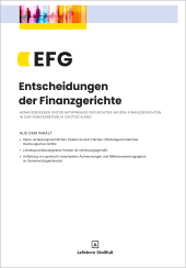 Abbildung: Entscheidungen der Finanzgerichte (EFG)