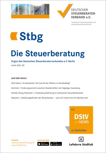  Die Steuerberatung (Stbg)