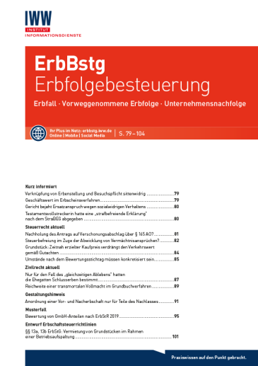  Erbfolgebesteuerung (ErbBstg)