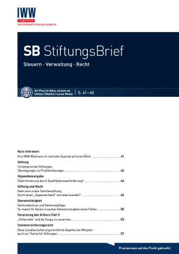  StiftungsBrief (SB)