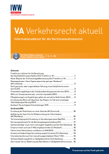  Verkehrsrecht aktuell (VA)